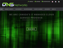 Tablet Screenshot of dnsnetworks.ca